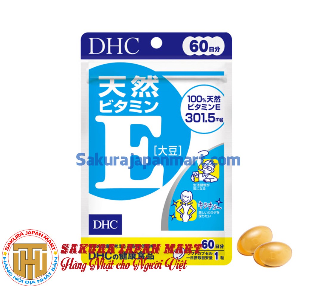 Viên uống bổ sung Vitamin E DHC 60 ngày gói 60 viên